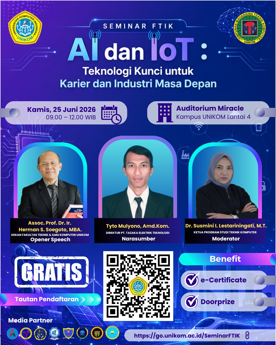 SEMINAR FTIK AI dan IoT : Teknologi kunci untuk Karier dan Industri Masa Depan